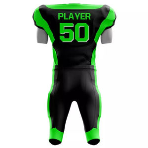 Nouvel arrivage d'uniforme à manches courtes avec logo personnalisé imprimé équipe de football américain respirant sublimation grande taille - Product Image 5