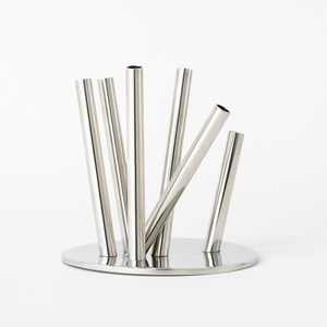 Soporte de tubo de jarrón de Metal contemporáneo de 3 tallos para decoración de mesa elegante Favor de regalo Exportación - Product Image 3