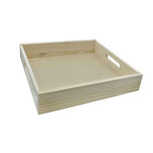 Bandeja de servicio de madera de forma ovalada de decoración de lujo con mango de Metal exportador al por mayor bandeja de servicio Vintage para suministros de Hotel - Product Image 2