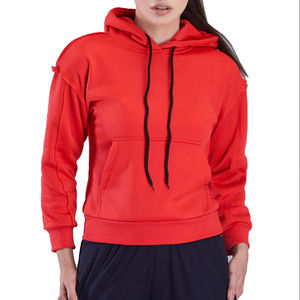 OEM Service Nouvelle Arrivée Solide Couleur Femmes Sweat À Capuche À La Mode À Manches Longues Coupe Régulière Cordon De Haute Qualité Sweats À Capuche Pour Femmes - Product Image 1
