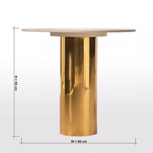Table basse design en métal, pièce maîtresse pour les maisons modernes, style de mobilier élégant et robuste, décoration centrale élégante pour le salon - Product Image 2