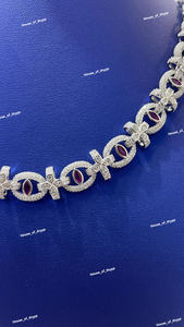 Collar de Plata 925 con Acabado de Diamantes Moissanite, Joyería Elegante para Novias, para Mujer - Product Image 4