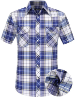 Camisas de Vestir Formales para Hombre, 100% Algodón Ecológico, con Logotipo Personalizado, Estampado Personalizado, Manga Corta, Moda de Invierno, Antiarrugas, Bangladesh