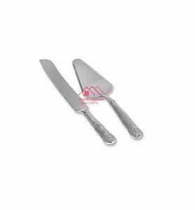 Couteau à gâteau de mariage Ensemble de couverts pour serveur de gâteau Design de luxe Offre spéciale Ensemble de couverts de mariage plaqué or au prix de gros - Product Image 4