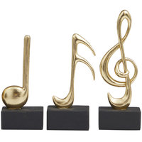 Ensemble de Breloques en Aluminium Faites à la Main Style Nordique Moderne, Décoration d'Intérieur, Accessoires de Prise de Vue de Bureau, Motif Note de Musique, Cadeau pour Mariage, Anniversaire, Diwali 2025