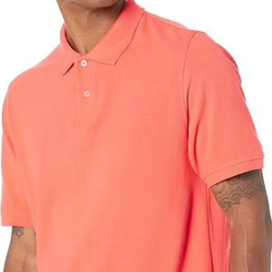 Polos de Golf de manga corta para hombre de poliéster y algodón de alta calidad, camisetas impermeables antiincrustantes a prueba de grasa con logotipo - Product Image 1