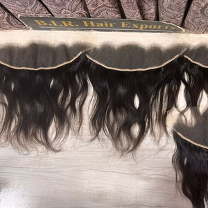 Extensions de cheveux humains Remy de 18 pouces 13/4, magnifiques cheveux indiens bruts du sud de l'Inde pour cheveux bouclés, dentelle frontale, machine - Product Image 1