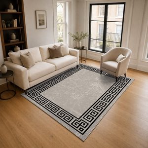 Tapis RUGS DEPOT LXDP-0359, vente en gros, multicolores, neutres, vintage, patchwork, imprimés numériquement, lavables en machine, en chenille, antidérapants - Product Image 2