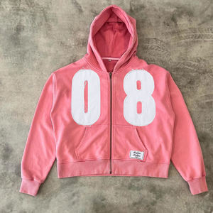 เสื้อฮู้ดดี้พิมพ์ลายดิจิตอลกันหด 500 กรัม สำหรับผู้ชาย แบบเรียบ ผ้าถักบุซับใน ดีไซน์โอเวอร์ไซส์ สำหรับฤดูหนาว จากผู้ผลิต - Product Image 1