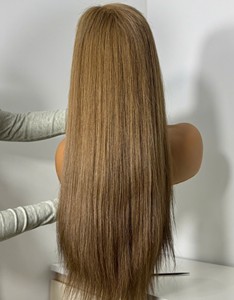 Big Sale Long Human Hair <b>Wigs</b> Natural Black Lace Front Remy Hair Full Head <b>Wig</b> HD Lace 200% Density Double Drawn - Product Image 3