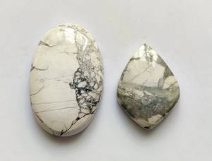 100% naturel Howlite jaspe parfait pendentif taille fabrication de bijoux Cabochon pierres précieuses en vrac Howlite fantaisie forme gemmes et pierres en vrac - Product Image 4