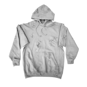 Sudadera con Capucha Personalizada con Logotipo para Hombre, Estilo Urbano Desgastado, Invierno, 100% Algodón, Antiarrugas, Transpirable, Tinte Liso, Secado Rápido - Product Image 4