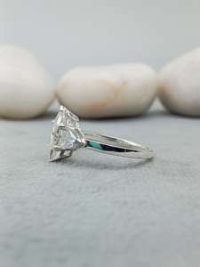 Custom Fancy Solitaire 100% Satisfacción 14K 18K Oro Compromiso Boda Diamante Anillo VVS Lab Grown 925 Plata Regalos Fiestas - Product Image 3