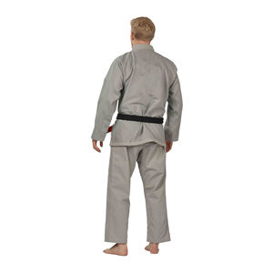 Uniforme de color gris Jiu Jitsu brasileño profesional con logotipo personalizado de alta calidad - Product Image 3