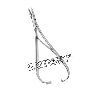 Portaagujas Olsen-Hegar, instrumentos de carburo de tungsteno de 14cm, instrumentos quirúrgicos de acero inoxidable fabricados con AISI 420 - Product Image 2