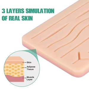 Kit de herramientas de práctica de sutura de acero inoxidable para estudiantes de medicina Instrumentos de entrenamiento manual Base esencial para la práctica quirúrgica - Product Image 2