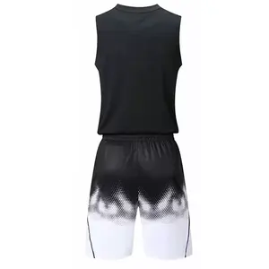 Maillots et shorts de sport respirants de haute qualité Ensemble d'uniformes de basket-ball confort et performance Techniques imprimées - Product Image 2