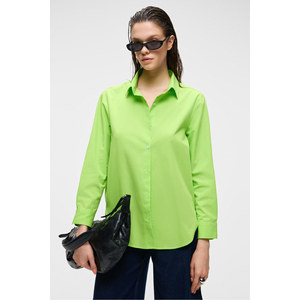 Chemise longue à manches longues en coton biologique 100% pour femme GRIMELANGE DELFINO, taille oversize - Product Image 3