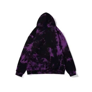 Sudaderas con Capucha de Estilo Único para Hombre, Teñidas en Degradado Oscuro, de Felpa, Transpirables, Ligeras, de Alta Calidad, Venta Caliente, al por Mayor de Fábrica - Product Image 2