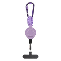 Cordon de porte-clés élastique portable, porte-clés rétractable anti-perte avec boucle à tirage facile pour une utilisation en extérieur