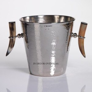 Prime Quality Aluminum Casted Pearl Designer Silver Shiny Polished <b>Wine</b> And Ice Bucket Drinks Cooler Beverage Tubs Bar Supplies - Product Image 5