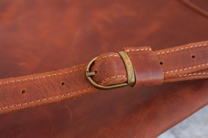 Mochila de cuero para mujer, mochila de coñac, mochila de viaje para ordenador portátil, mochila para hombre para él, hombre y mujer, - Product Image 5