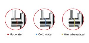 เครื่องทำน้ำร้อนไฟฟ้าแบบติดตั้งใต้เคาน์เตอร์ 4 in 1 พร้อมตัวเรือนพลาสติก สำหรับใช้ในครัวเรือนและโรงแรม เทคโนโลยี Buder - Product Image 4