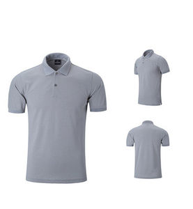 เสื้อเชิ้ตผู้ชายผ้าฝ้ายคุณภาพสูง แขนสั้น สกรีนโลโก้ได้ ผ้าถัก ไซส์ใหญ่ ผ้าฝ้ายแท้ 100% - Product Image 4