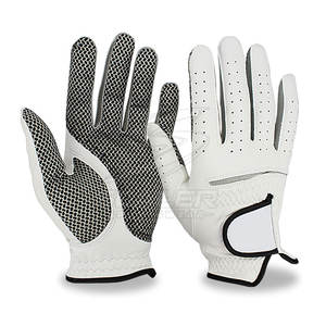 Soft Comfortable Fit Leather Golf Gloves with Anti-Slip Hand <b>Grips</b> and Breathable Design for Improved Swing <b>Control</b> Stability - Product Image 3