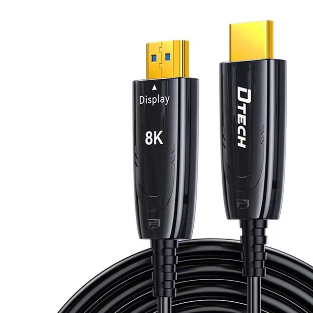 DTECH HDMI 2.1 Cable 1m 8K 60Hz 4K 120Hz Dynamic HDR EARC HDMI 2.1 Fiber Optic Cabo