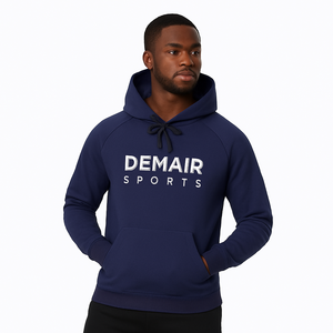Sudaderas deportivas de buena calidad para hombre, de peso pesado de poliéster 400GSM sudaderas con capucha, estilo de manga de corte americano, sudaderas con capucha con logotipo personalizado Smart Fit - Product Image 4