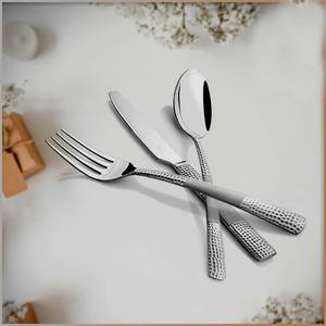 Juego de cubiertos de Material de acero inoxidable, Set de cubertería hecha a mano con mango de latón dorado grueso y diseño exclusivo - Product Image 2