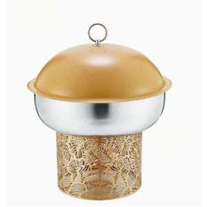 Nouveau réchauffeur de buffet d'affichage de nourriture d'ustensiles d'hôtel moderne fait de plats de chauffe-plats d'or d'acier inoxydable pour l'organisateur d'ustensiles de cuisine - Product Image 1