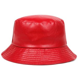 Custom Faux Fur <b>Bucket</b> <b>Hat</b> Formal Style Top Design with Breathable Genuine Leather Material - Product Image 2