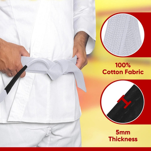 Cinturón de Judo, Karate y Taekwondo de Doble Envoltura de Alta Calidad, Personalizable, Colorido, de Algodón Suave, Equipo de Entrenamiento de Tatami, Venta al por Mayor - Product Image 5