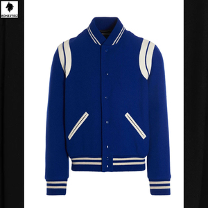 แจ็กเก็ตขนสัตว์มหาวิทยาลัยแบบลำลองของผู้ชายคอปกตั้งได้สำหรับฤดูหนาวเสื้อฮู้ดเบาสบายในราคาสมเหตุสมผล - Product Image 1