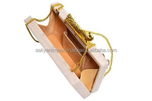 Bolso de mano artesanal de estilo vintage, bolso de mano, embragues de acrílico para mujer, embragues de novia para boda de AALIYAN IMPEX - Product Image 2