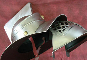 Casco de gladiador Medieval de latón, armadura de recreación, Stock limitado, antiguo, para regalos - Product Image 5