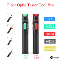 Localisateur Visuel de Défauts (VFL) SC 15mW 30mW Type Stylo Testeur de Lumière Rouge à Fibre Optique Détecteur de Point de Rupture de Câble Réseau FTTH