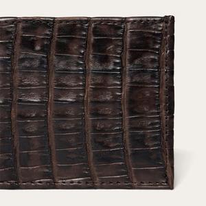 กระเป๋าสตางค์หนังแท้ลายจระเข้สำหรับผู้ชาย ดีไซน์บางเฉียบ - Product Image 4