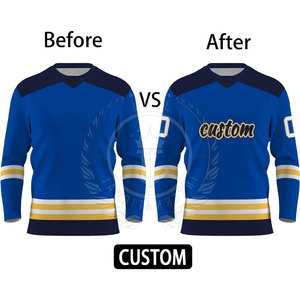 Jersey de Hockey sobre Hielo Personalizado para Hombre Adulto - Último Estilo Más Vendido 100% Poliéster Transpirable - Product Image 4