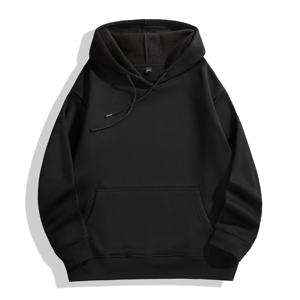 Classique 400GSM coton lourd unisexe automne sweats à capuche brodés respectueux de l'environnement surdimensionné vêtements confortables - Product Image 5