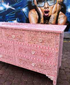 Table de style moderne en incrustation d'os avec tiroir Mobilier de salon à prix économique pour chambre à coucher hôtel ou appartement - Product Image 1