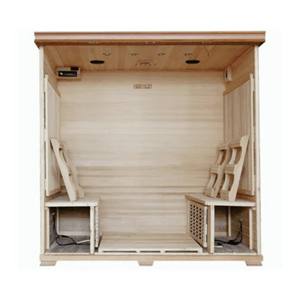 Sauna Infrarroja de Cedro para 6 Personas, para Uso Interior/Exterior - Product Image 4