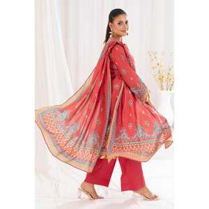 Traje de jardín de 3 piezas sin coser color naranja para mujer - Product Image 4