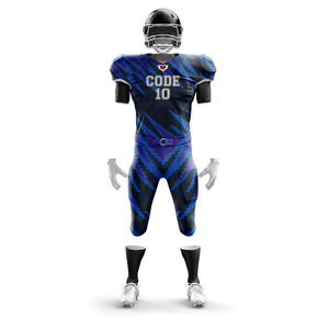 Maillot de football américain léger à logo personnalisé, vente chaude, 100% polyester, vêtements de sport, uniforme de football américain - Product Image 2