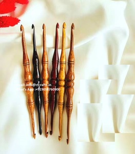 Crochet en bois de résine de luxe fait à la main aiguilles à tricoter de qualité supérieure pour travaux d'aiguille outils de couture sur mesure - Product Image 3