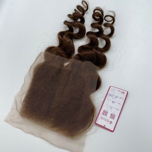 Top bán Chất lượng cao 5x5 <span class=keywords><strong>5A</strong></span> Lớp phần mở rộng tóc con người bán buôn ren cơ thể lượn sóng Màu Nâu Đóng cửa chất lượng cao đảm bảo - Product Image 5