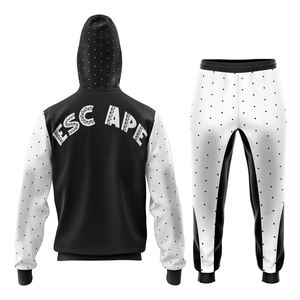 เสื้อกันหนาวมีฮู้ดสำหรับผู้ชายกางเกงวอร์มผ้าคอตตอนมีฮู้ดผ้า100% โลโก้ได้ตามต้องการ - Product Image 2