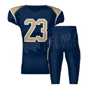 Tenue de football américain personnalisable 2025 – Maillot et pantalon extensibles respirants, fabrication OEM, pour adultes, imprimés, taille plus, 100 % coton, fabriqués au Pakistan - Product Image 2